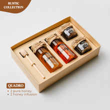 Load image into Gallery viewer, Rustic kraftbox - Honey QUADRO