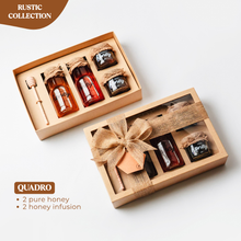 Load image into Gallery viewer, Rustic kraftbox - Honey QUADRO