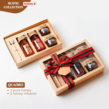 Load image into Gallery viewer, Rustic kraftbox - Honey QUADRO