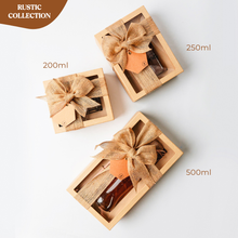 Load image into Gallery viewer, Rustic box: 𝗣𝗨𝗥𝗘 𝗛𝗢𝗡𝗘𝗬 (window)
