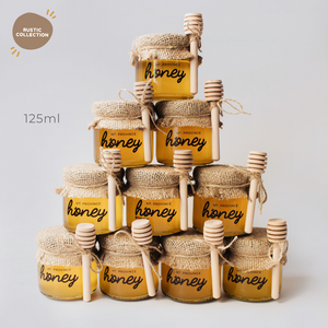 Rustic: Pure honey (winnie the pooh jars)