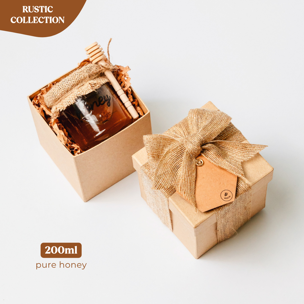Rustic box: 𝗣𝗨𝗥𝗘 𝗛𝗢𝗡𝗘𝗬 (classic)