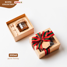 Load image into Gallery viewer, Rustic box: 𝗣𝗨𝗥𝗘 𝗛𝗢𝗡𝗘𝗬 (window)
