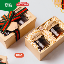 Load image into Gallery viewer, Holiday: Rustic box - Honey 𝗗𝗨𝗢
