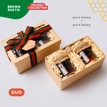 Load image into Gallery viewer, Holiday: Rustic box - Honey 𝗗𝗨𝗢
