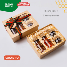 Load image into Gallery viewer, Holiday: Rustic box - Honey 𝗤𝗨𝗔𝗗𝗥𝗢
