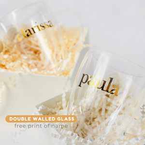 Cream: Double walled glass